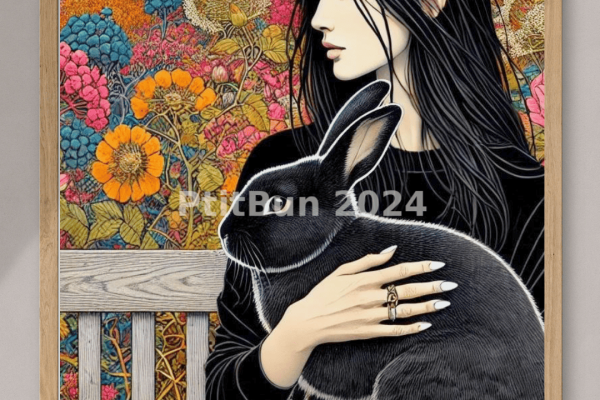 Étreinte dans le jardin sauvage